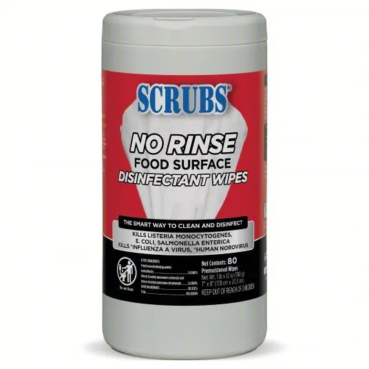 Scrubs 97080 Disinfecting Wipes, Fresh, 80 ct