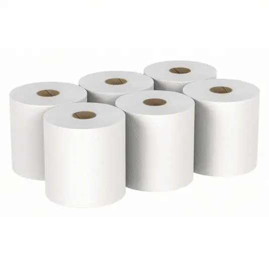 Ability One 8540-01-592-3324 Paper Towel Roll Continuous White PK6