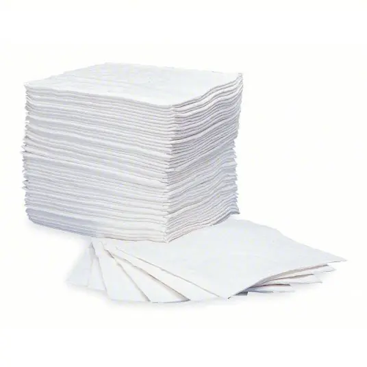 Oil-Dri L90851 Absorb Pad Oil-Based Liquids White PK200
