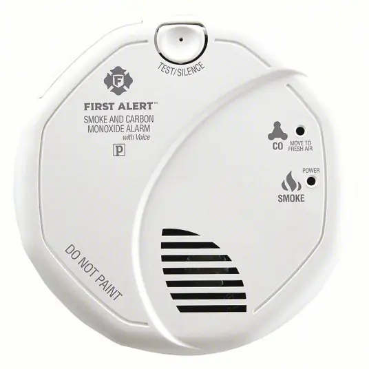 BRK SC7010BV Carbon Monoxide and Smoke Alarm, Photoelectric Sensor, 85 dB @ 10 ft Audible Alert