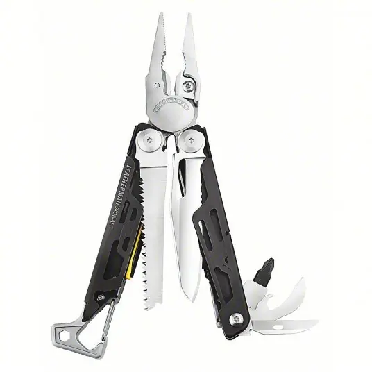 Leatherman 832261 Multi-Tool Plier, 19 Tools, 19 Functions, 4 1/2 in Closed Lg, Stainless Steel