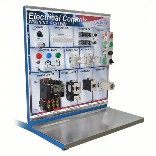 LearnLab 722301511503 Electrical Motor Controls Training System, 24 in x 24 in x 26 in, English