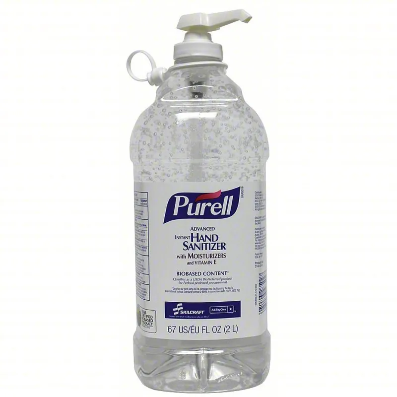 Skilcraft Purrell 8520-01-579-3825 Hand Sanitizer Gel Bottle PK4