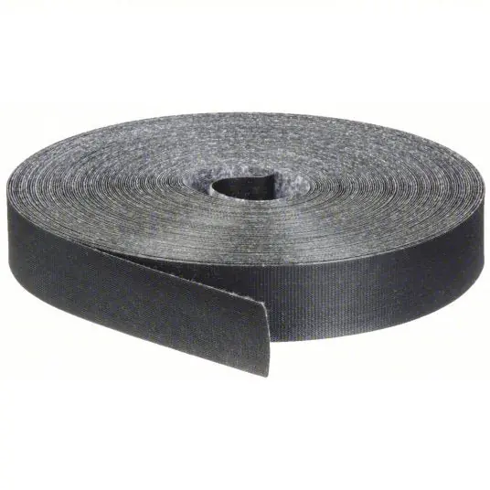 Rip-Tie G-10-075-BK 75 ft L Cut-to-Length Hook-&-Loop Cable Tie 38 lb, Blk