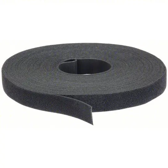 Velcro 189590 Hook-and-Loop Cable Tie Roll 75 ft Lg, 1 in Wd, 29 lb Tensile Strength, Black