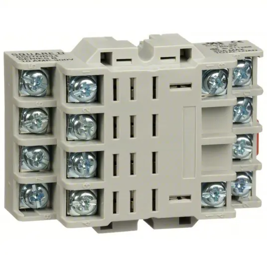 Schneider 8501NR34 Relay Socket 10 A Rating, DIN-Rail & Surface Socket Mounting, 14 Pins, F Socket, Elevator
