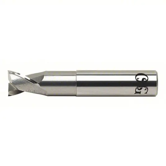 OSG 20231700 Square End Mill Center Cutting, 2 Flutes, 1 in Milling Dia, 1 in Lg of Cut, 5 in Overall Lg