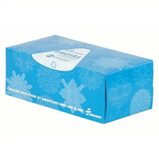 Ability One 8540-00-281-8360 Facial Tissue, 200 Sheets, 2 Ply