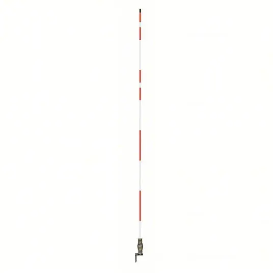 KVM Tools 2673-00004 Hydrant Marker, 7 ft., Fiberglss, White/Red