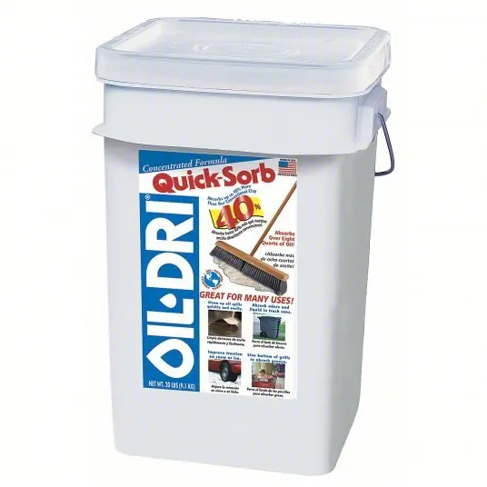 Oil-Dri I05000G-G60 Loose Absorbent 2 gal Volume Absorbed per Pkg., 20 lb Wt, Pail, Not Scented