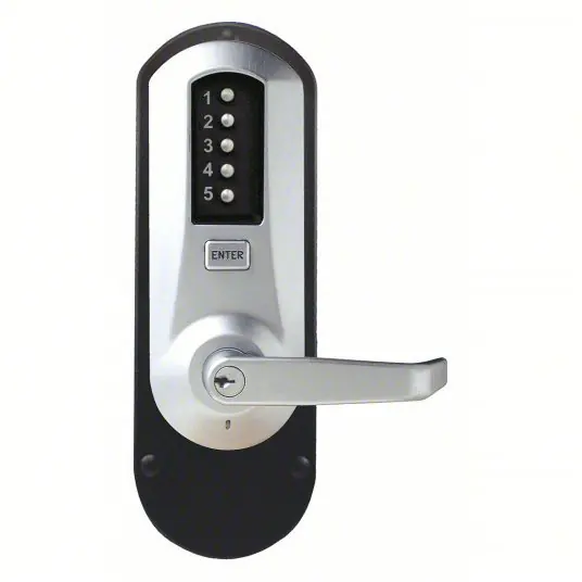 Simplex 5010XKWL-26D-41 Exit Device Trim with Single Code, Silver