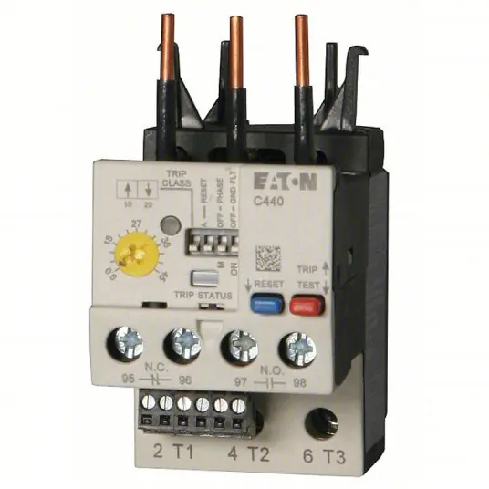 Eaton XTOE005CCS Overload Relay Electronic Protection, 3 Poles, 1 A-5 A, 1NO/1NC, Phase Loss Sensitivity