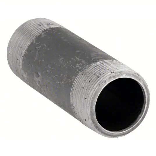 KVM Tools 40510 Nipple Black Steel, 3/4 in Nominal Pipe Size, 6 in Lg, Threaded on Both Ends, Schedule 80, Welded