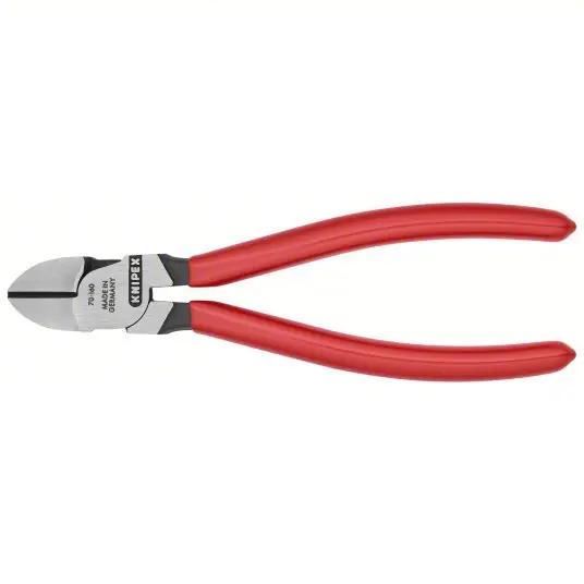 Knipex 70 01 160 Diagonal Cutting Plier Std, Straight, Narrow, 3/4 in Jaw Lg, 7/8 in Jaw Wd, 6 1/4 in Overall Lg