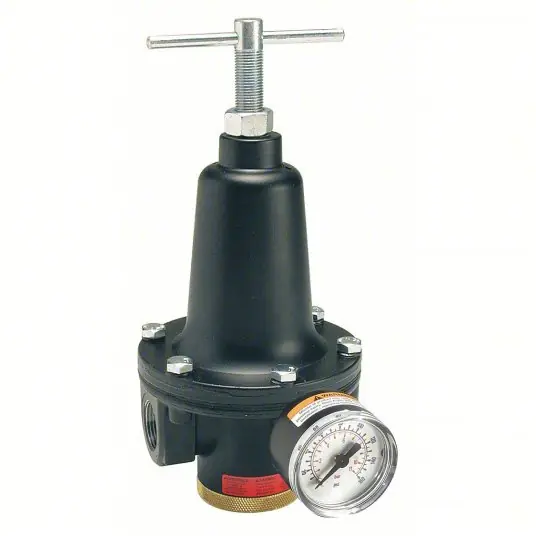 Parker R119-04CG Compressed Air Regulator Zinc, 1/2 in NPT, 150 cfm, 2 psi to 125 psi, Screwdriver