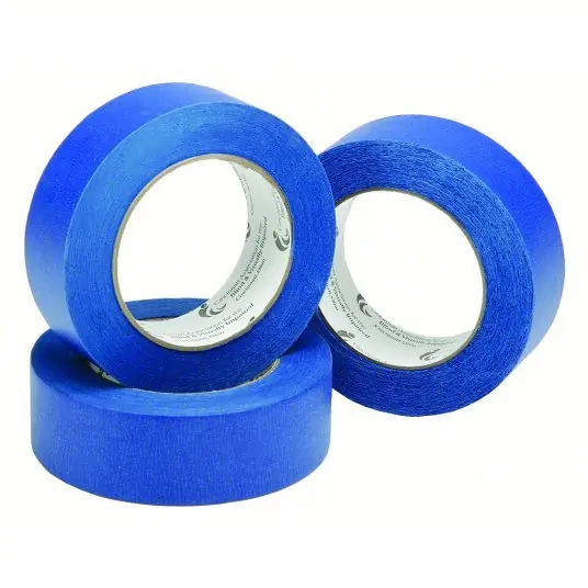 Ability One 7510-01-531-4863 Painter‘s Tape 2 in x 60 yd, 2 mil Thick, Rubber Adhesive, Indoor and Outdoor, 60° to 150°F, Blue