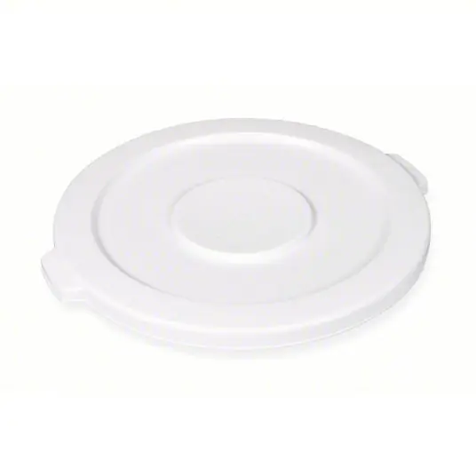 Rubbermaid FG264560WHT Trash Can Top BRUTE(R), Round, Flat, For 44 gal Cntnr Cap, Plastic