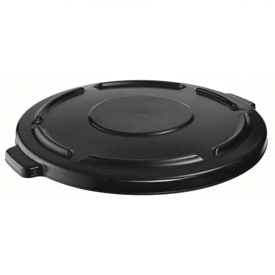 Rubbermaid FG264560BLA Trash Can Top BRUTE(R), Round, Flat, For 44 gal Cntnr Cap, Plastic