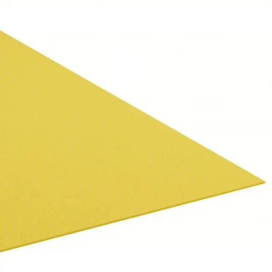 KVM Tools 1001352Y Polyethylene Sheet Std, 24 in x 4 ft, 3/4 in Thick, Yellow, Closed Cell, 1-Sided Adhesive, Smooth