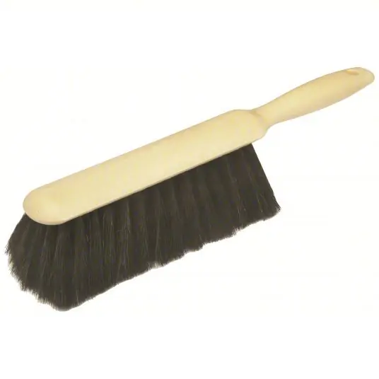 Ability One 7920-00-178-8315 Bench Brush Medium, Horsehair/Tampico Bristle, 13 in Handle Lg, 8 in Brush Lg, Black