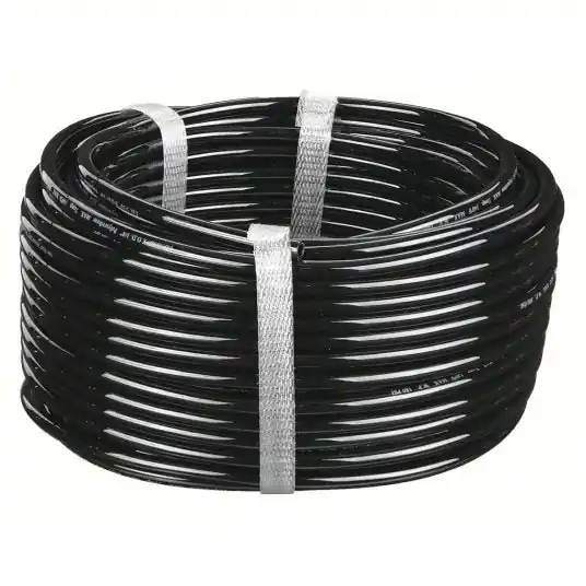 KVM Tools KV1PBN2 Tubing Polyurethane, ID 1/4 in, OD 3/8 in, 100 ft Lg, Black