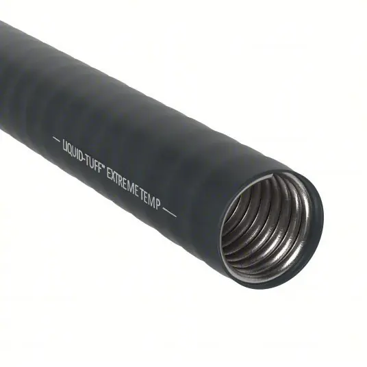 AFC 6802-22-00 Liquid-Tight Flex Metal Conduit 1/2 in Trade Size, Black, 25 ft Nominal Lg, 6800