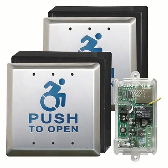 Camden CM-RFK45/A4 ADA Pushplate Kinetic Switch Kit 900 MHz No-Battery