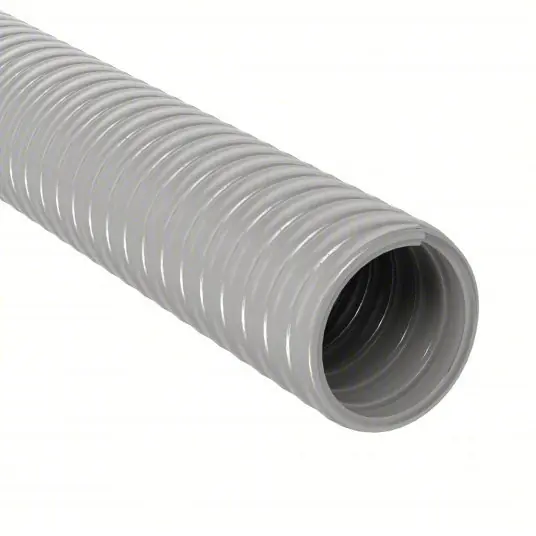 Hubbell G1050 Liquid-Tight Flex Plastic Conduit 1/2 in Trade Size, Gray, 100 ft Nominal Lg, G