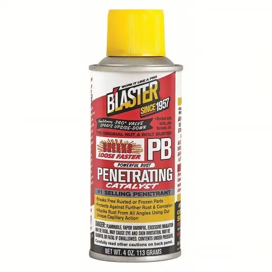 Blaster PB-TS Penetrating Lubricant 20° to 120°F, Petroleum Distillates, 4 oz, Aerosol Canc