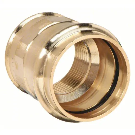 Viega 79300 Adapter Bronze, Press-Fit x FNPT, 1/2 in Copper Tube Size, 1/2 in Pipe Size