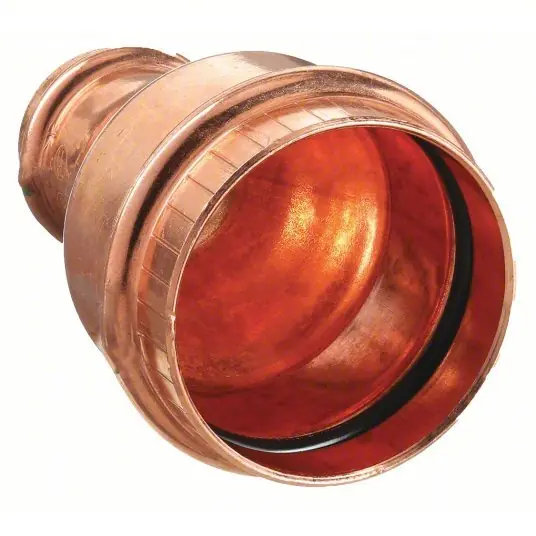 Viega 78157 Reducer Copper, Press-Fit x Press-Fit, 1 1/4 in x 1 in Copper Tube Size
