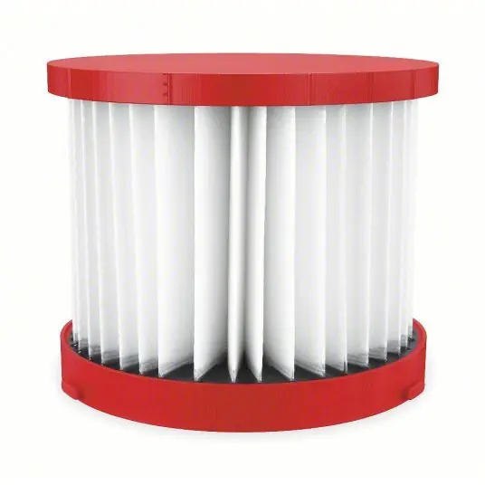 Milwaukee 49-90-1900 Cartridge Filter Fits Vacuum 0880-20 Models, HEPA, Wet/Dry