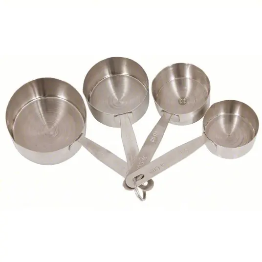 Crestware MEACP Measuring Cup Set, 1/4, 1/3, 1/2, and 1 Cup