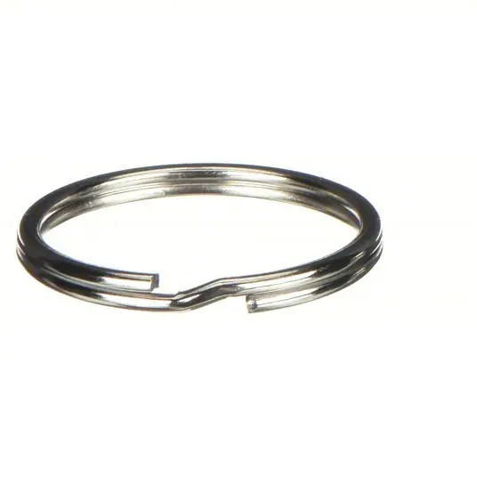KVM Tools KV1F099 Split Key Ring 1 1/4 in Ring Size, Nickel Plated, 25 PK