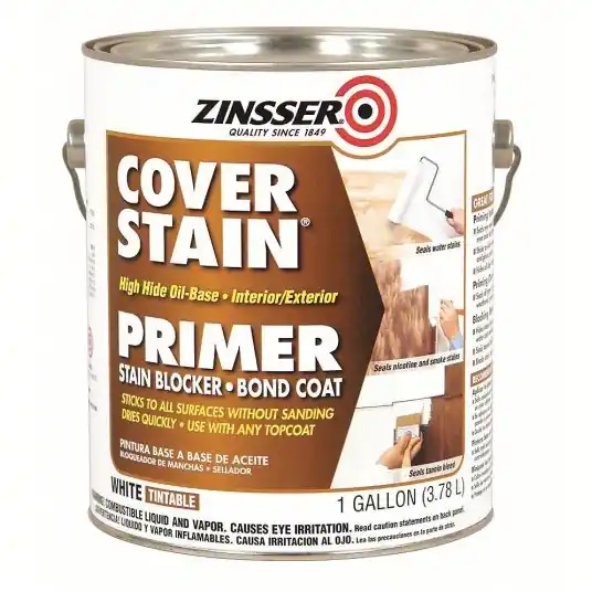 Zinsser 3551 Primer/Sealer Stain Killer Exterior/Interior, White, Primer/Sealer Stain Killer, Solvent