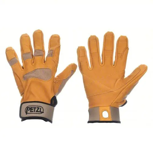 Petzl K53 MT Rappelling Glove Goatskin Leather, Goatskin Leather, Beige, M, 1 PR
