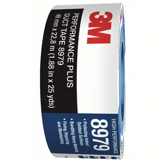 3M 8979 Duct Tape Clean Removal, 2 in x 25 yd, Blue, Pack Qty 1