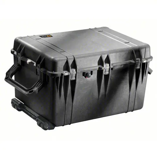 Pelican 1660-021-110-G Protective Case 19 5/8 in x 28 1/4 in x 17 5/8 in Inside, Black, 4 Wheels, 34 lb Wt, IP67