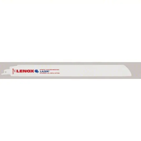 Lenox 2018412114R Reciprocating Saw Blade 14 Teeth per Inch, 12 in Blade Lg, 1 in Ht, 0.042 in Cut Wd, 5 PK