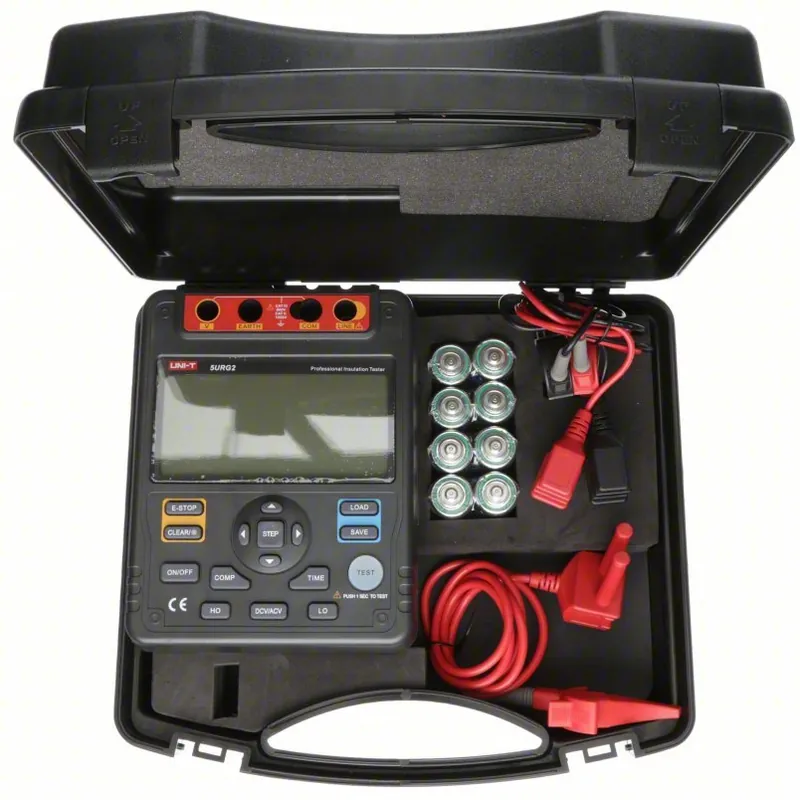UNI-T KV5URG2 Megohmmeter 0.1 megaohm to 10 gigohm, CAT II 1000V/CAT III 600V, Digital, LCD