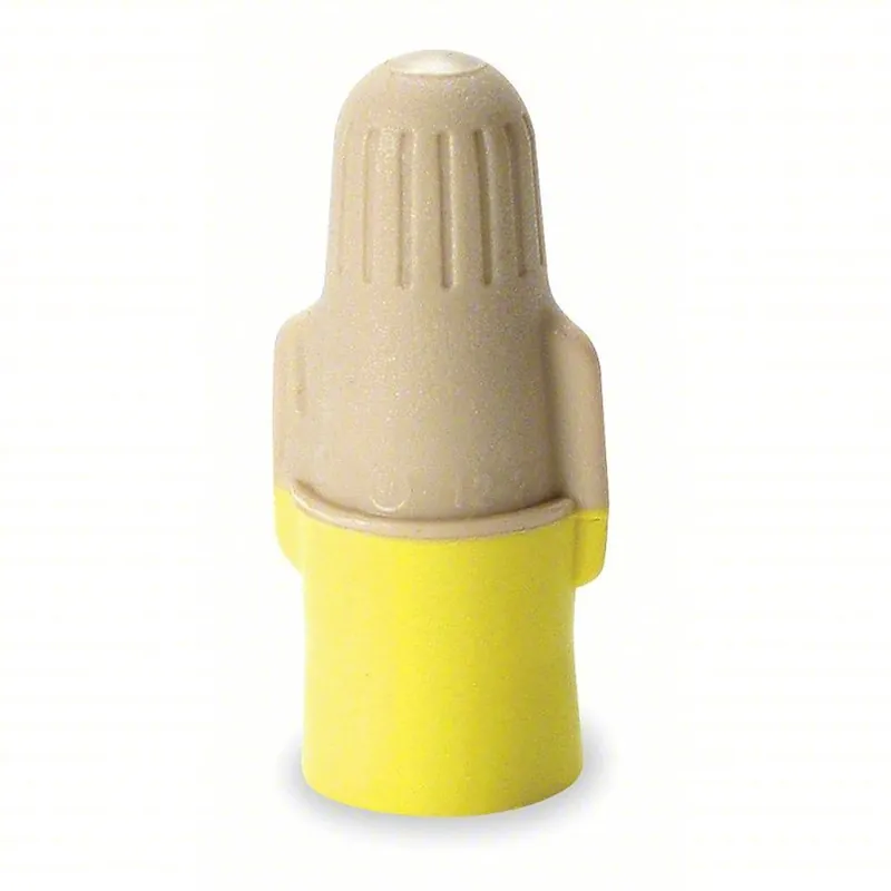 3M T/Y+BOX Twist On Wire Connector Tan/Yellow, 100 PK