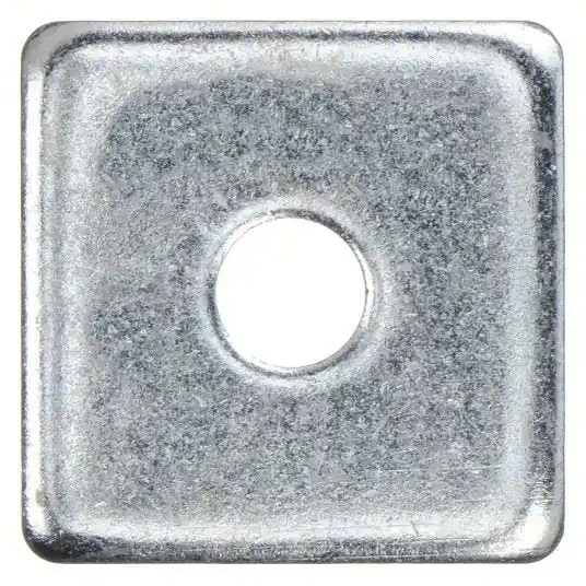 KVM Tools V500 3/8EG Channel Square Washer, 3/8 In, Silver, PK25