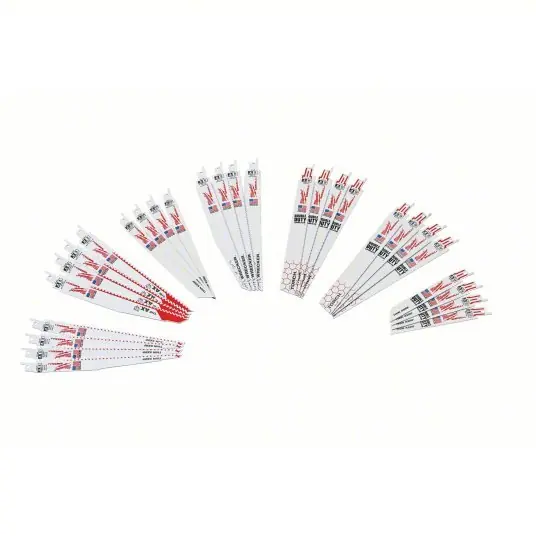 Milwaukee 49-22-1132 Reciprocating Saw Blade Set 14, 24, 8/12, 10, 18, 5, 5, 7/11 TPI