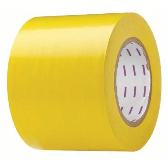 KVM Tools KV8A858 Hazard Marking Tape, Roll, 4In W, 180 ft. L 5 mil Tape Thick