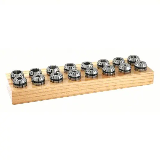 Techniks 04213IS Collet Set ER40 Collet Series, Round Face, 1 in Max. Size, 1.8100 in Overall Lg