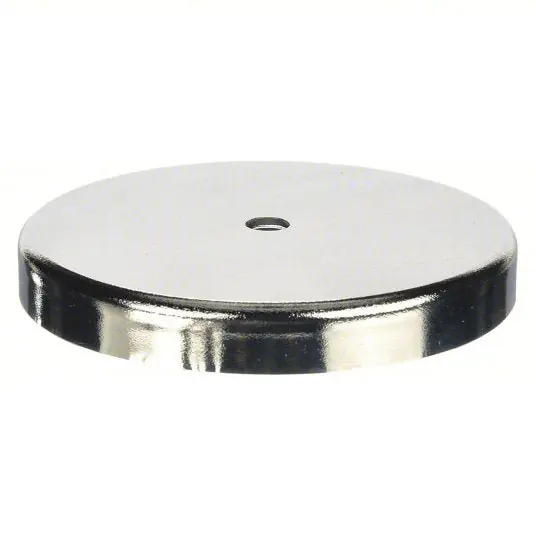 KVM Tools KV6XY91 Encased Round Base Magnet Ceramic Ferrite, 95 lb Max. Pull, 0.425 in Thick