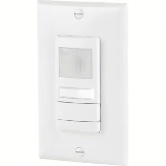 Occupancy Sensor WSX PDT NL WH, Fluorescent/Incandescent/LED, Hard Wired, 800W
