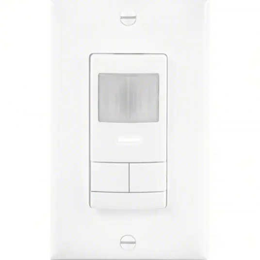 Occupancy Sensor WSX PDT 2P WH, Fluorescent/Incandescent/LED, Hard Wired, 800W