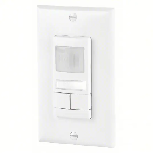 Occupancy Sensor WSX PDT 2P NL WH, Fluorescent/Incandescent/LED, Hard Wired, 800W