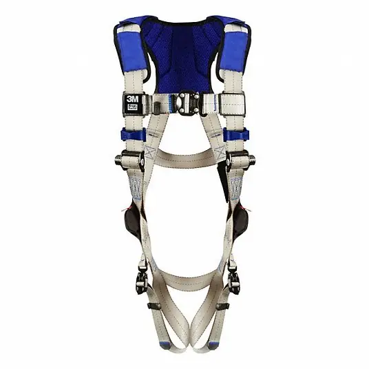 3M DBI-Sala 1401023 Fall Protection Harness Vest Harness, Quick-Connect / Quick-Connect, Revolver, XL, Gray